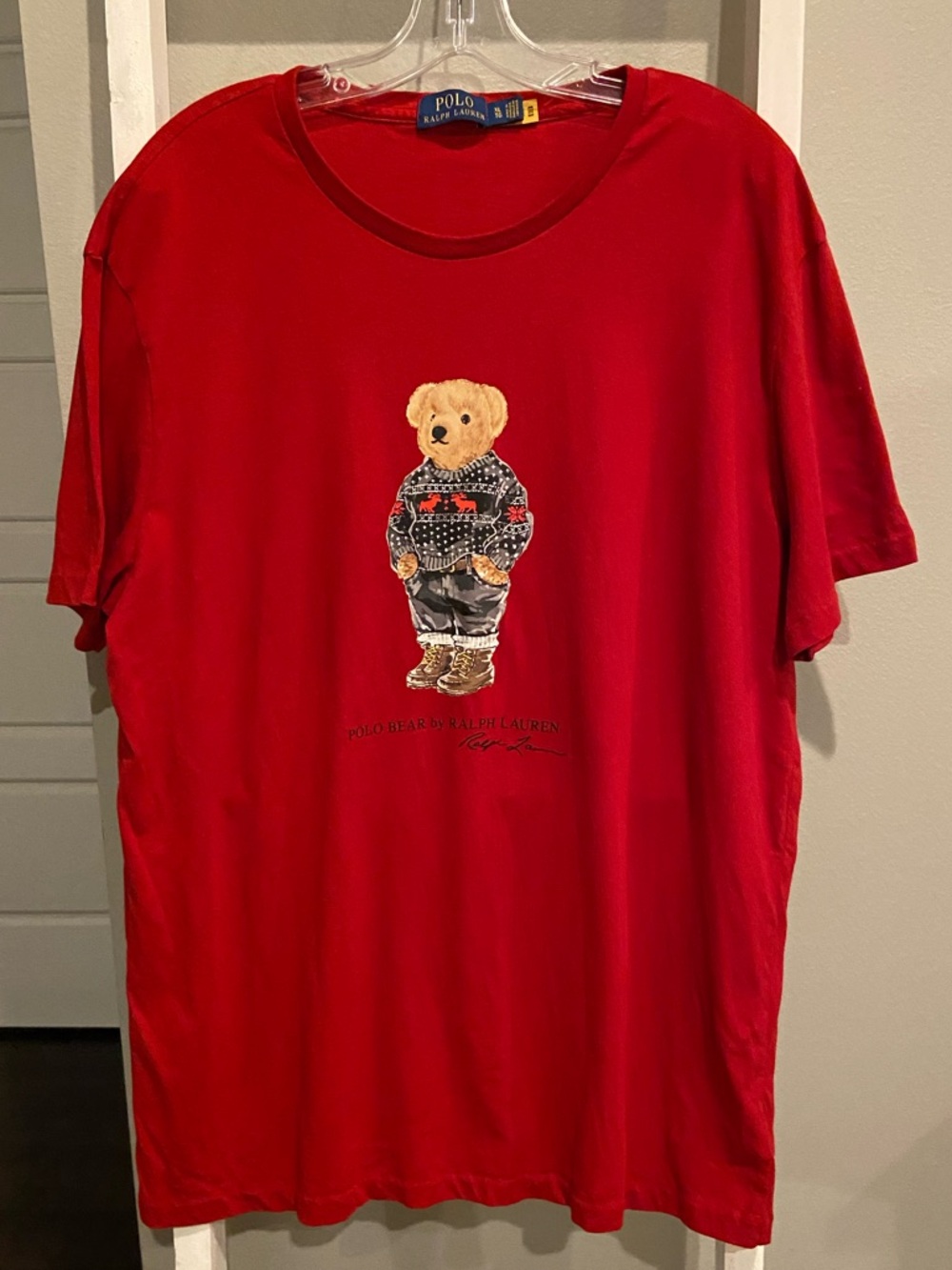 Ralph Lauren Red Polo Bear Graphic T-Shirt